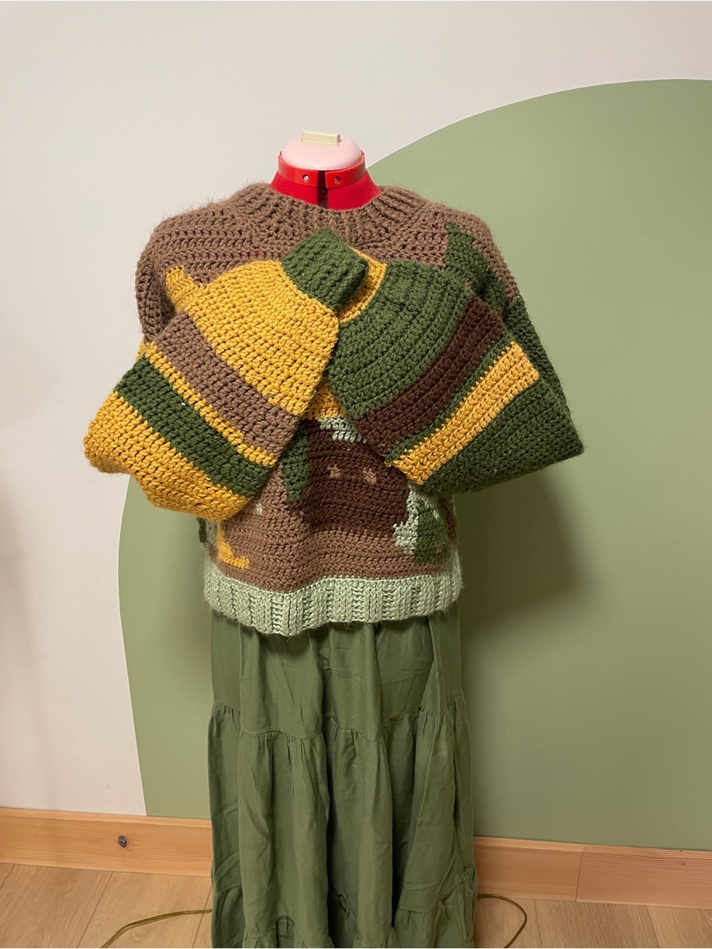 ONE OF A KIND CROCHET CAT SWEATER - Picture 3 of 8